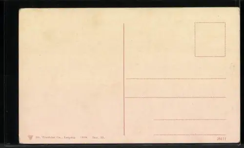 AK Barcelona, Vista Generale desde et Tibidabo, Bergbahn