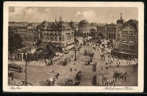 AK Berlin-Tiergarten, Potsdamer Platz aus der Vogelschau