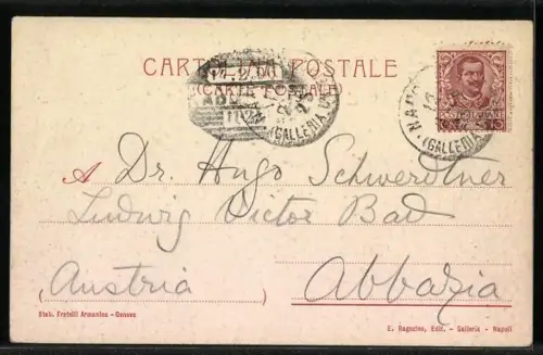 Lithographie Napoli, Da Mergellina