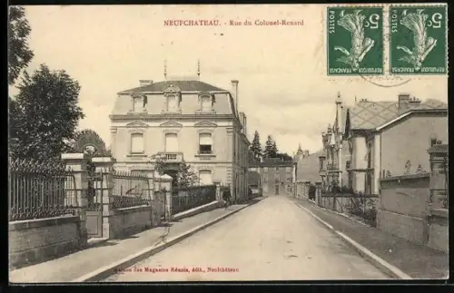 AK Neufchateau, Rue du colonel Renard