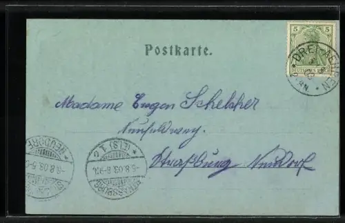 AK Drei Ähren / Trois Epis, Blick zum Ort