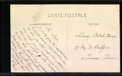 AK Suresnes, Rue de Seine, Inondations Janvier 1910