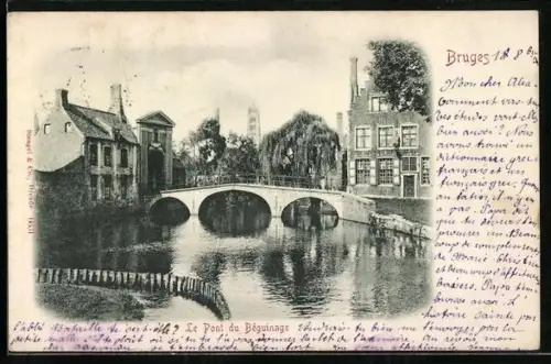 AK Bruges, Le Pont du Beguinage