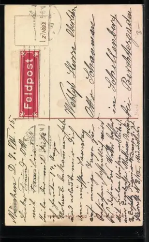 AK Ein Pärchen beim Schuhplattler in bayrischen Trachten