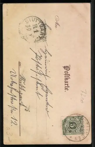 Künstler-AK T.Guggenberger: Haus und Garten einer Imkerei