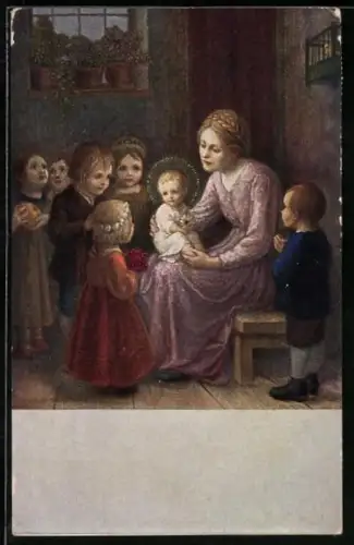 Künstler-AK Hans Huber-Sulzemoos: Süsse Hoffnung der Unschuldigen