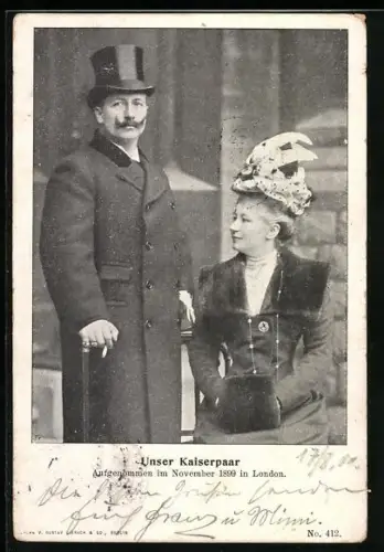 AK Unser Kaiserpaar, Kaiserin Auguste Victoria Königin von Preussen