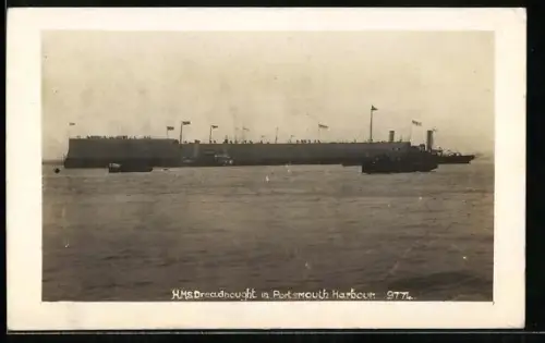 AK Portsmouth, H. M. S. Dreadnought in Portsmouth Harbour