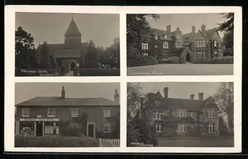 AK Swanmore, Post Office, Vicarage, St. Barnabas Church, Swanmore House