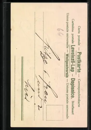 Lithographie Jahreszahl 1902 mit Mohnblumen, Prosit Neujahr