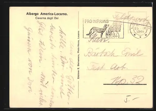 AK Locarno, Albergo America-Locarno, Caverna degli Dei
