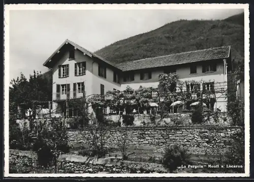 AK Monti s/ Locarno, La Pergola mit Terrasse