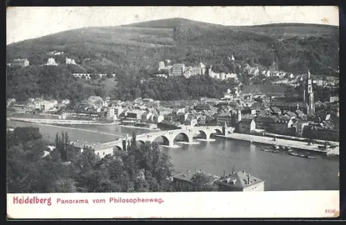 AK Heidelberg, Panorama vom Philosophenweg