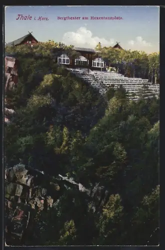 AK Thale i. Harz, Bergtheater am Hexentanzplatz