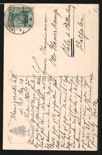 Künstler-AK Wernigerode /Harz, Rathaus