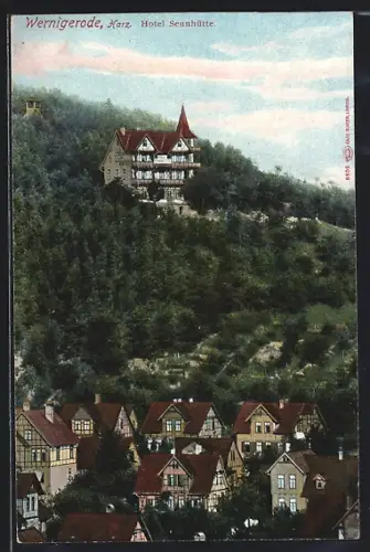 AK Wernigerode /Harz, Hotel Sennhütte