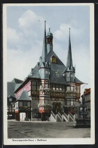 AK Wernigerode /Harz, Rathaus