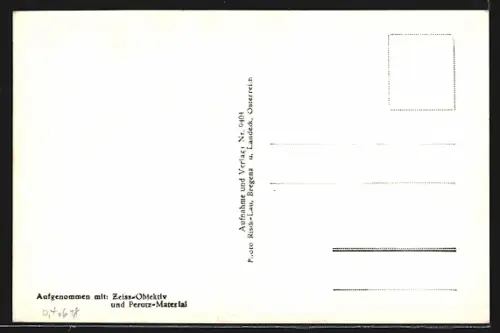 AK Landeck /Tirol, Totalansicht mit Brücken aus der Vogelschau