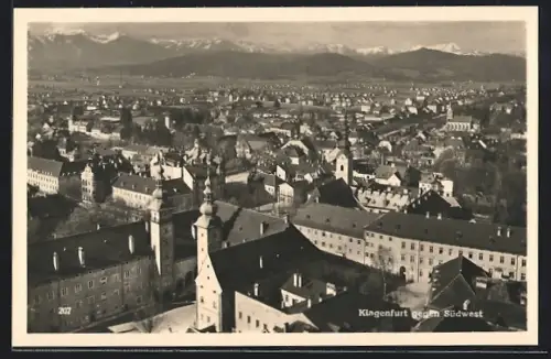 AK Klagenfurt, Blick über die Stadt gegen Südwest