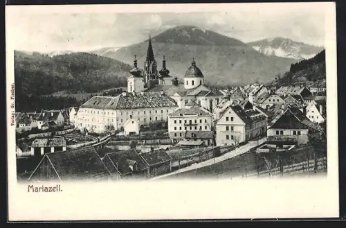 AK Mariazell, Totalansicht aus der Vogelschau