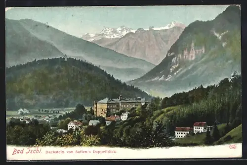 AK Bad Ischl, Dachstein von Sofien's Doppelblick