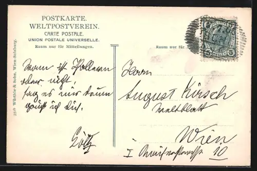 AK Bad Ischl, Dachstein von Sofien's Doppelblick