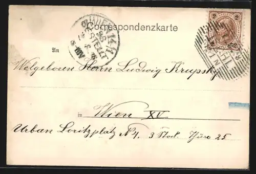 AK Ischl, Panoramablick auf die Ortschaft vom Calvarienberg mit Bergen im Hintergrund