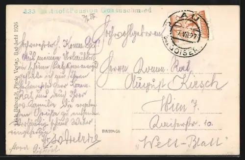 AK Gosau, Gasthof Pension Gosauschmied