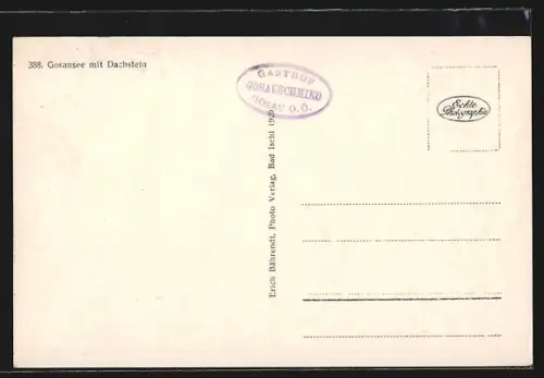AK Gosausee, Ansicht des Sees mit Dachstein