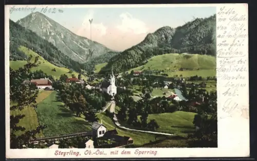 AK Steyrling, Ortsansicht mit dem Sperring