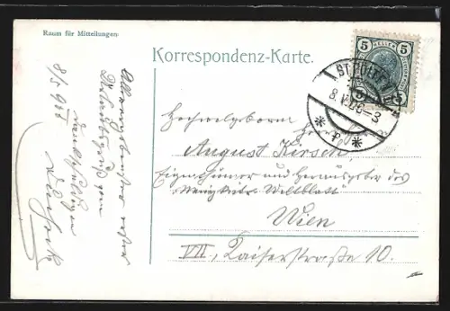 AK St. Pölten /N.-Oe., Rathausplatz