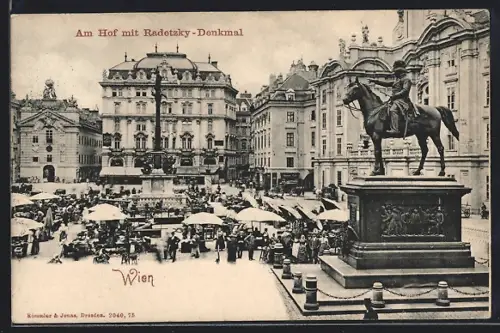 AK Wien, Am Hof mit Radetzky-Denkmal