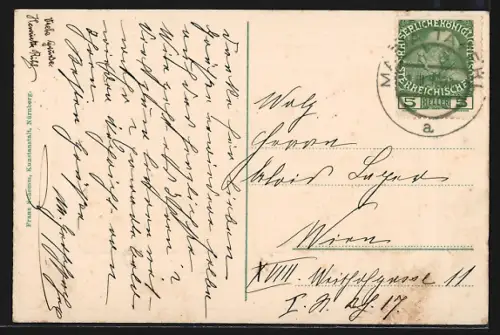 AK Maria Taferl, Kirchenpanorama mit Feldern