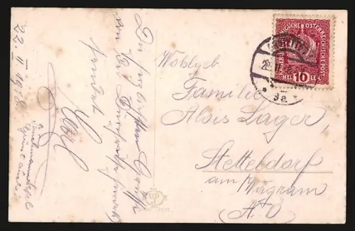 AK Amstetten /N.-Ö., Teilansicht mit Villa in einer Parkanlage