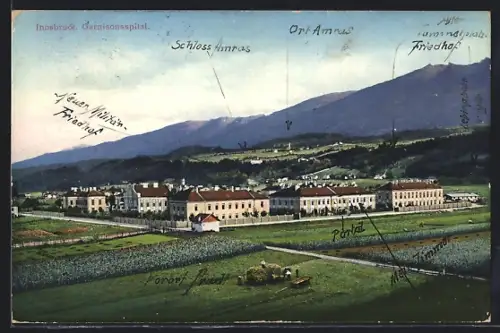 AK Innsbruck, Garnisonsspital mit Umgebung