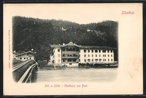 AK Zell a. Ziller, Gasthaus Zur Post