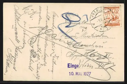 AK Vordernberg, Ortspartie mit Gasthuas Franz Wallner