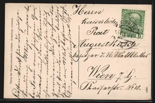 AK Frauenberg bei Leibnitz, Panorama mit Kirche