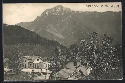 AK Kernhof, Ortsansicht mit dem Gipfel