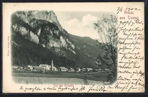 AK Tweng, Ortsansicht von der Südseite