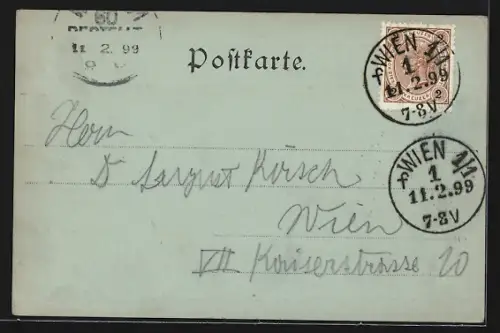 Mondschein-AK St. Wolfgang, Kirche im Vollmondlicht