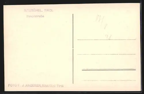 AK Kitzbühel, Hauptstrasse mit Anwohnern