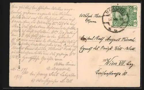 AK Maria-Zell, Strassenpartie mit Gasthof zum weissen Engel, Brunnen u. Kirche