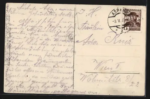 AK Mönichkirchen /N.-Ö., Ortsansicht vom Feldweg aus