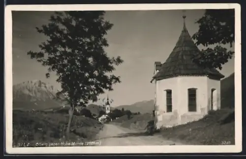 AK Silz, Ölberg gegen Hohe Munde, Kapelle u. Ortseingang