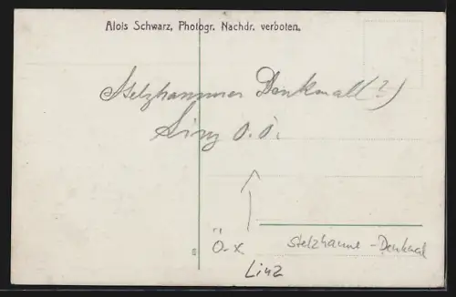 AK Linz, Am Stelzhamer-Denkmal