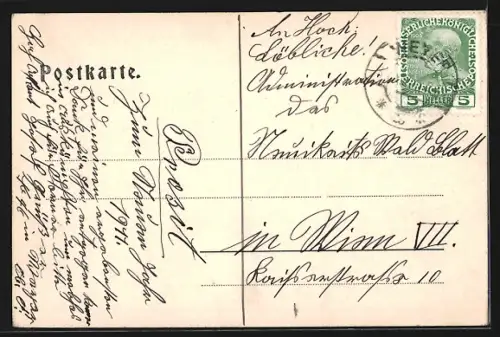 AK Untermarkt, Ortsansicht mit Brücke u. Kirche aus der Vogelschau