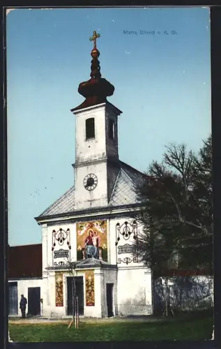 AK Maria Ellend a. d. Donau, Blick zur Kirche