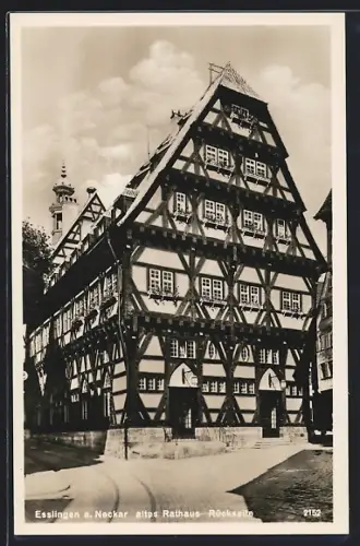 AK Esslingen / Neckar, altes Rathaus, Rückseite