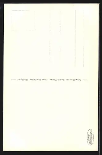 AK Esslingen / Neckar, altes Rathaus, Rückseite